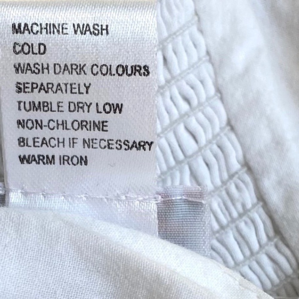 COTTON KIDS Eyelet Lace Maxi Sun Dress Girls SZ 10 White Smocked Crisscross Back - Picture 9 of 12